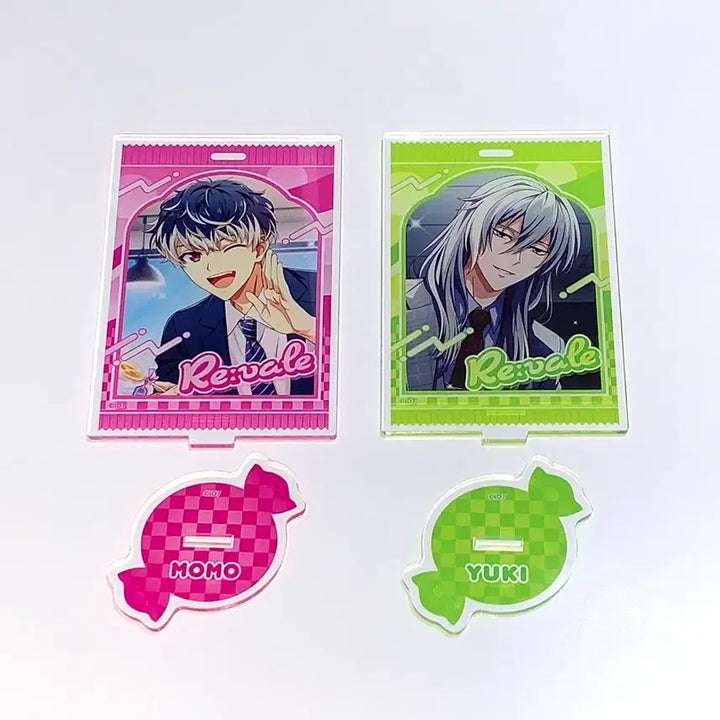 [BUNJANG] Re:vale Momo Yuki Lollipop Acrylic Set / 아이나나 리바레 모모 유키 롤리팝 아크릴