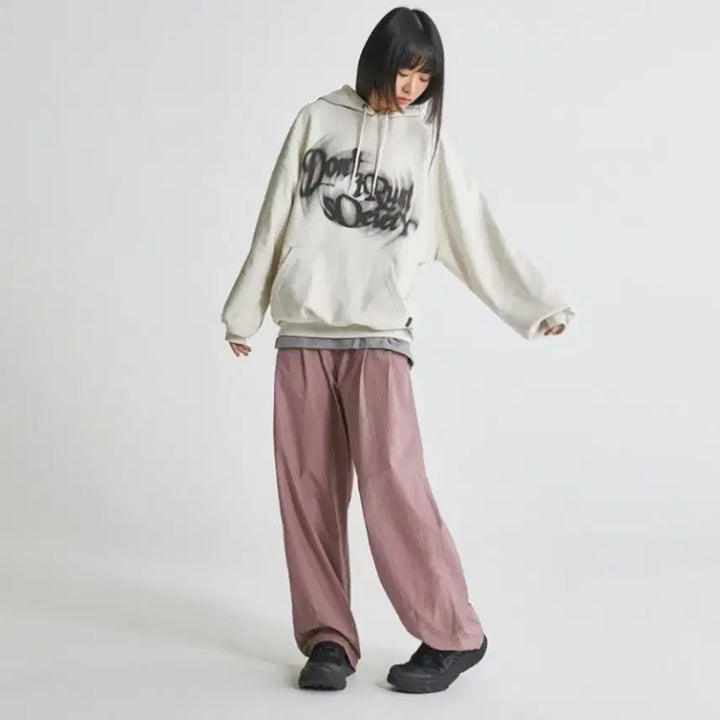 [SOLD OUT] 어반스터프 디스트레스드 크림 후드티 (L)
