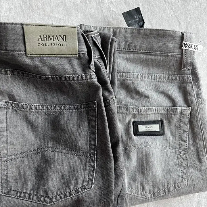 [BUNJANG] Armani Collezioni Gray Unisex Jeans / 아르마니 꼴레지오니 청바지 그레이 남녀공용