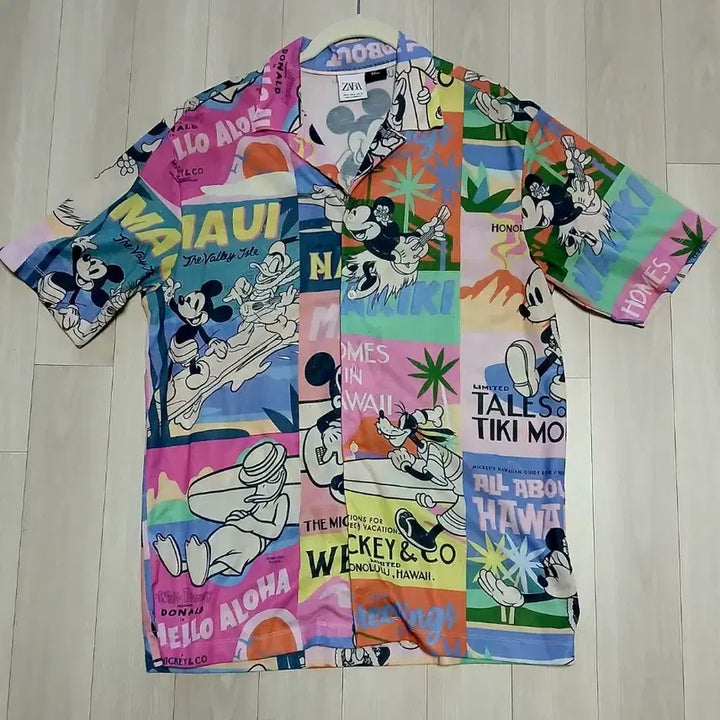 [BUNJANG] Zara Disney Vintage Short Sleeve Shirt (Men&