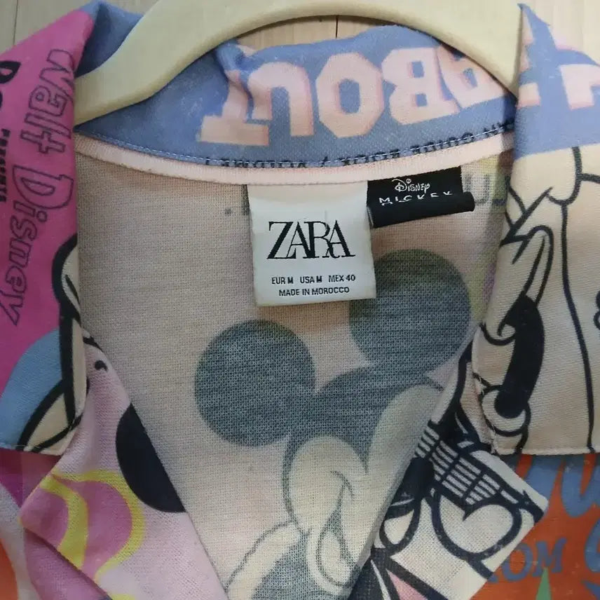 [BUNJANG] Zara Disney Vintage Short Sleeve Shirt (Men&