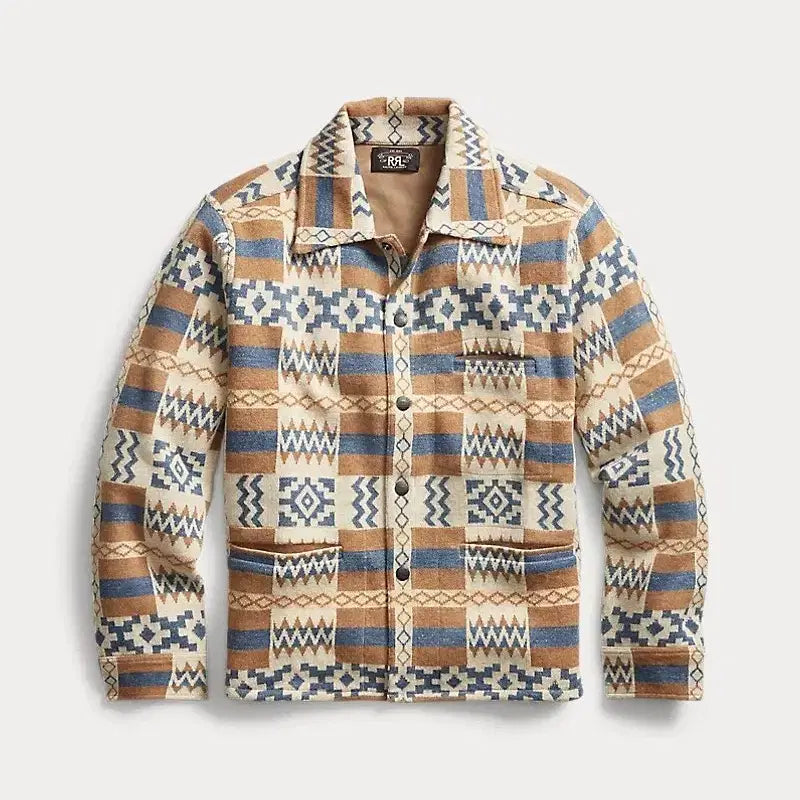 [BUNJANG] RRL Western Jacquard Sweater Jacket L / 더블알엘 웨스턴 자카드 스웨터 자켓 L