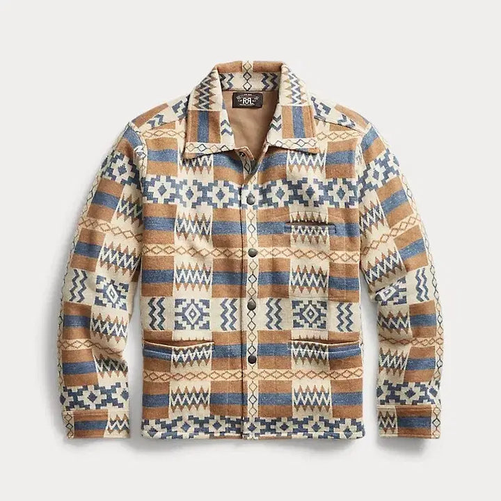 [BUNJANG] RRL Western Jacquard Sweater Jacket L / 더블알엘 웨스턴 자카드 스웨터 자켓 L