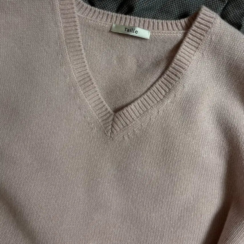 [BUNJANG] Rosy V-Neck Knit / (2)타일레 브이넥 니트_Rosy