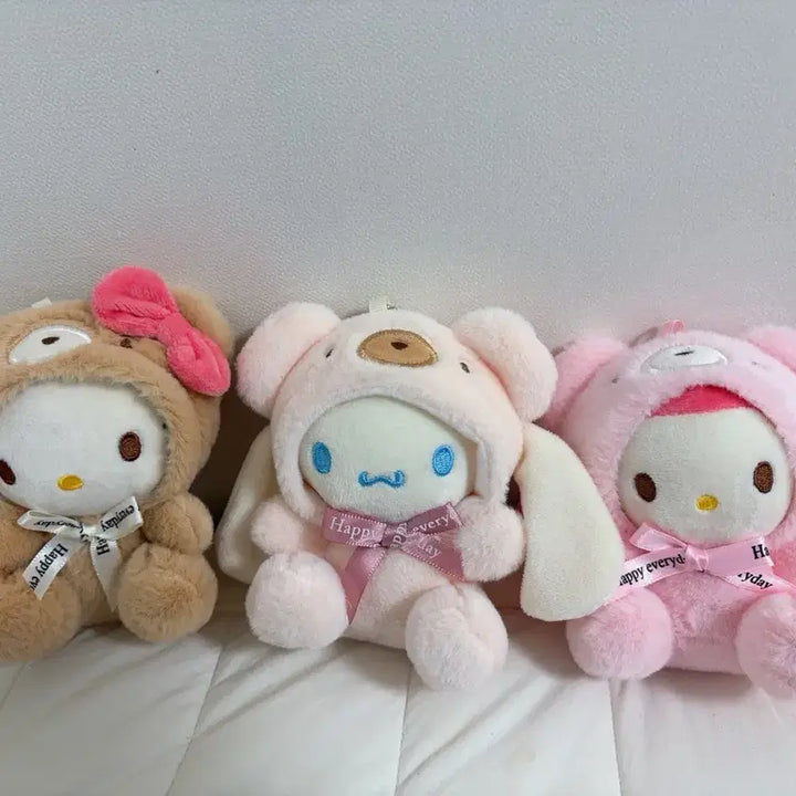 [BUNJANG] Sanrio Hello Kitty My Melody Cinnamoroll Bear Plush Keychain / 산리오 키티 마이멜로디 시나모롤 곰돌이 인형 키링