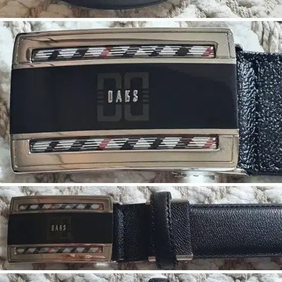 [BUNJANG] Daks Black Leather Belt (38) - New / 닥스 블랙 가죽 벨트(38)새제품입니다