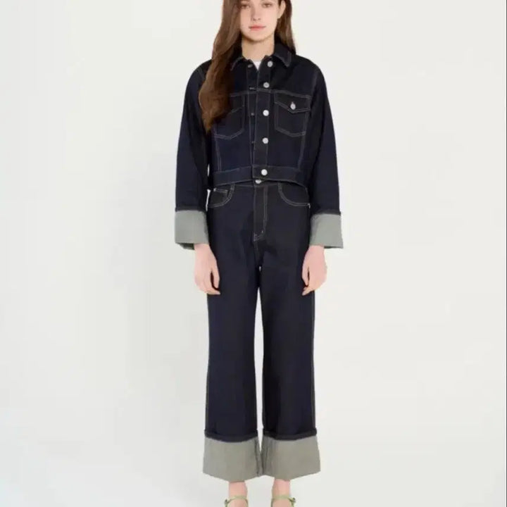 [BUNJANG] Liet Roll-up Denim Pants S / 리에뜨 롤업 데님 팬츠 S
