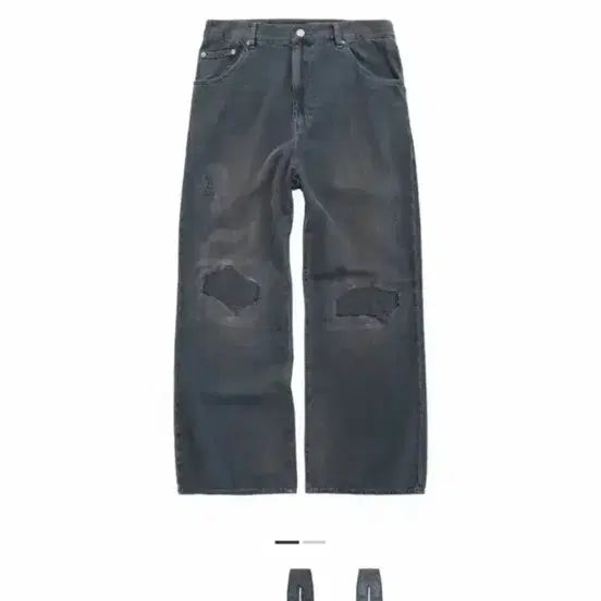 [BUNJANG] Polytelu Goshima Pants Knee Patch Blue Gray / (4)폴리테루 고시마 팬츠 니 패치 블루그레이