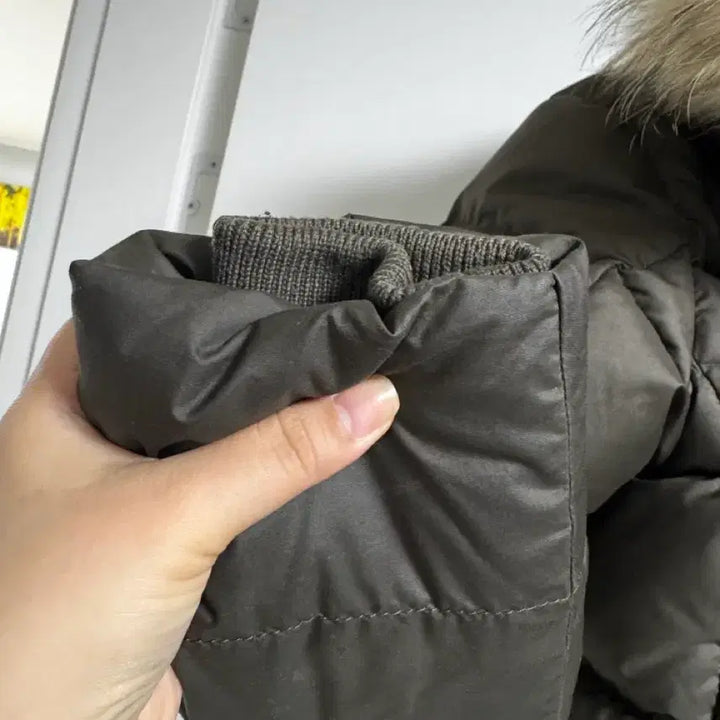 [BUNJANG] Beanpole Outdoor Duck Down Long Padded Jacket / 빈폴 아웃도어 덕다운 롱패딩 카키 95