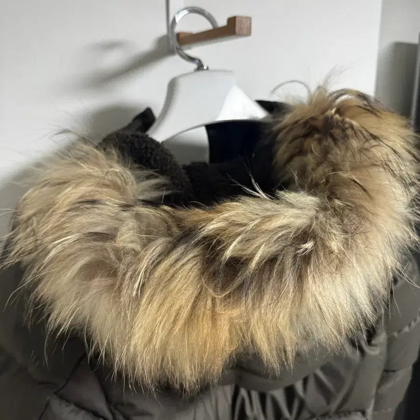 [BUNJANG] Beanpole Outdoor Duck Down Long Padded Jacket / 빈폴 아웃도어 덕다운 롱패딩 카키 95