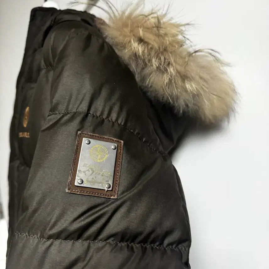[BUNJANG] Beanpole Outdoor Duck Down Long Padded Jacket / 빈폴 아웃도어 덕다운 롱패딩 카키 95