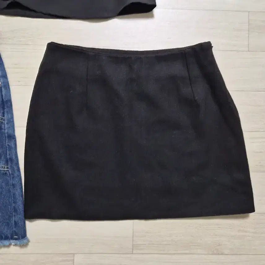 [BUNJANG] Mini Skirt Bundle Set / 미니스커트 세 벌 (블랙/청) 일괄 세트