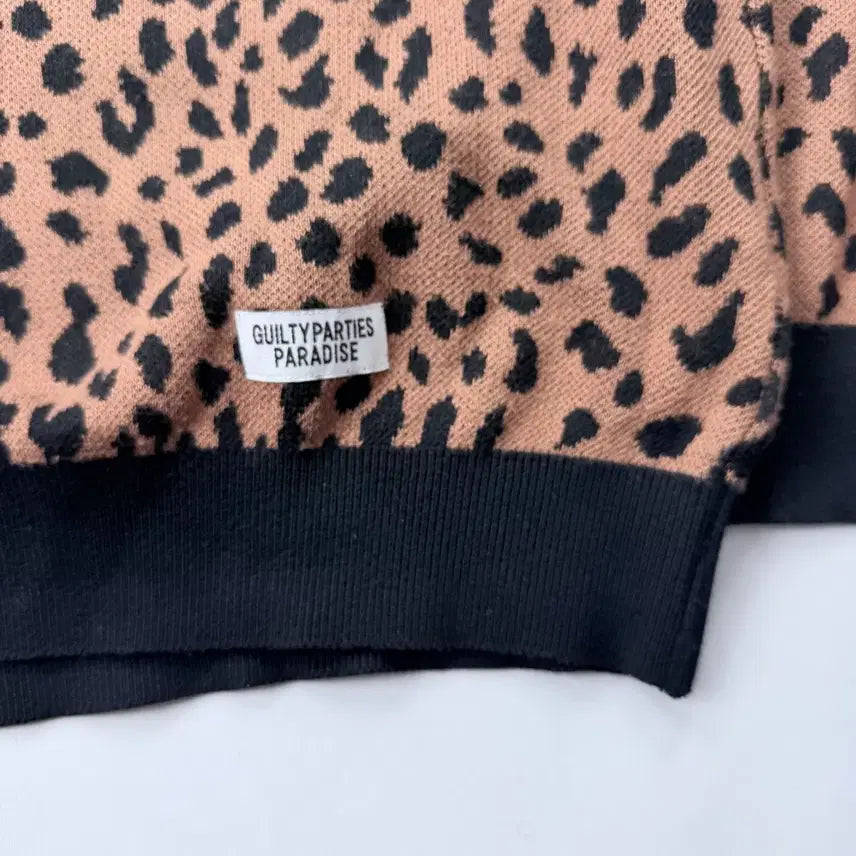 [BUNJANG] Wacko Maria Leopard Knit Polo Shirt / 와코마리아 레오파드 니트 폴로셔츠