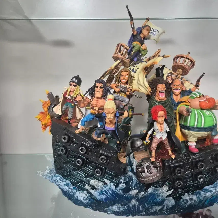 [BUNJANG] YZ Shanks Pirate Crew Resin Statue / 원피스 레진 yz샹크스해적단
