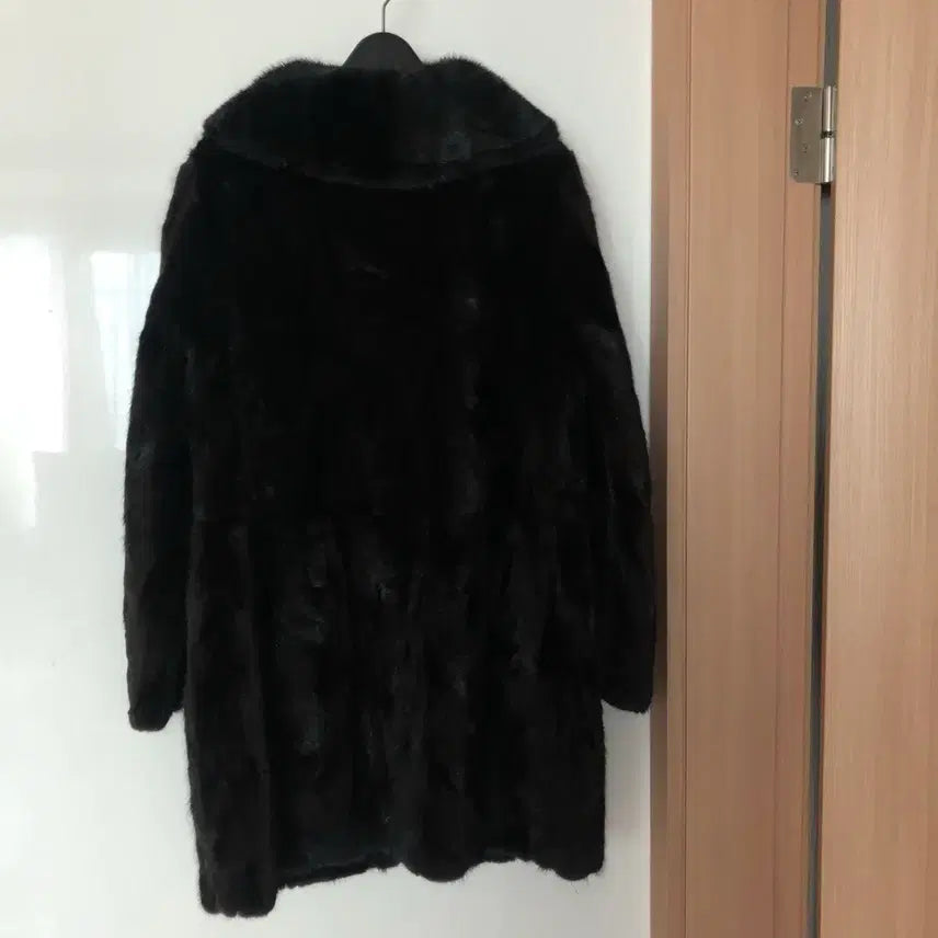 [BUNJANG] Wellmade Natural Real Mink Fur Coat / 웰메이드 둥근카라 천연 리얼밍크 퍼 모피 코트 자켓