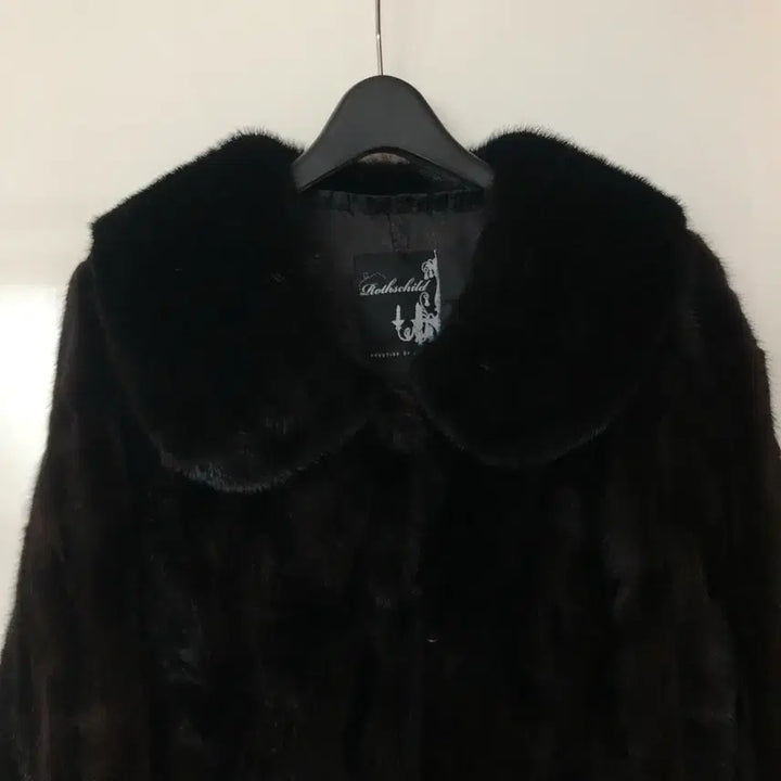 [BUNJANG] Wellmade Natural Real Mink Fur Coat / 웰메이드 둥근카라 천연 리얼밍크 퍼 모피 코트 자켓