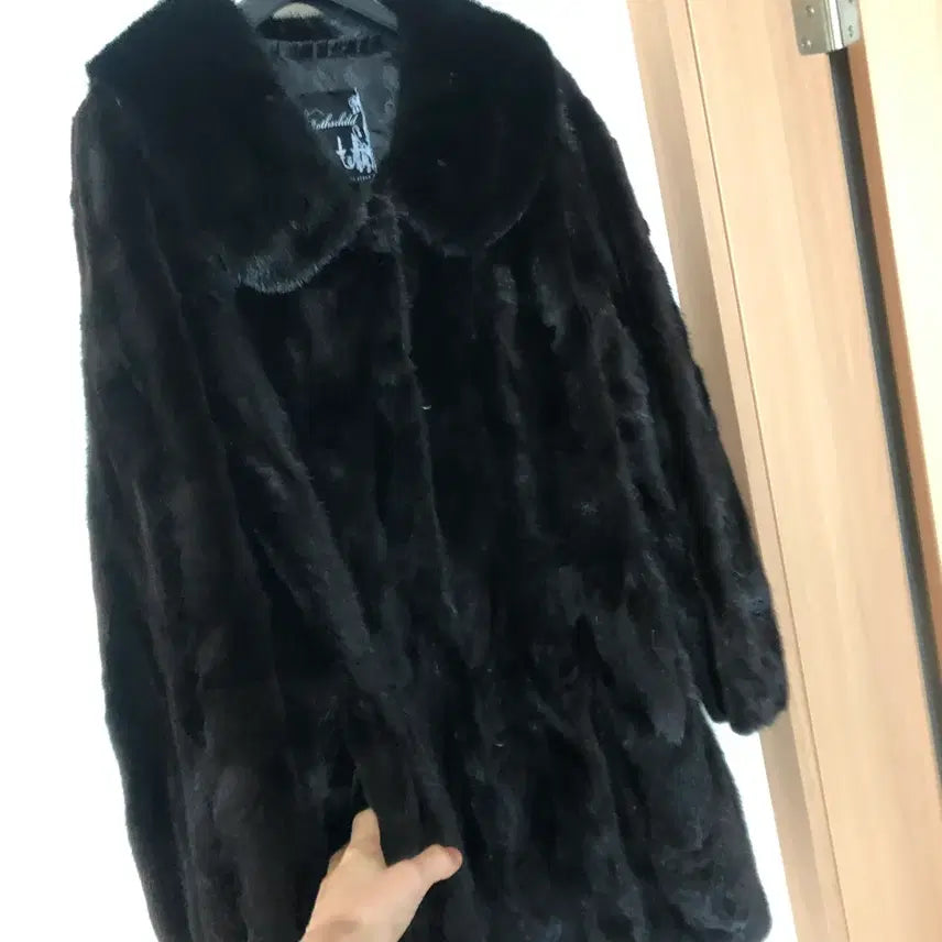 [BUNJANG] Wellmade Natural Real Mink Fur Coat / 웰메이드 둥근카라 천연 리얼밍크 퍼 모피 코트 자켓