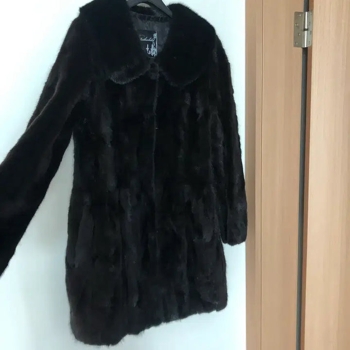 [BUNJANG] Wellmade Natural Real Mink Fur Coat / 웰메이드 둥근카라 천연 리얼밍크 퍼 모피 코트 자켓