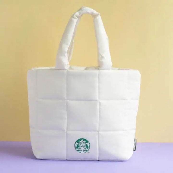 [BUNJANG] Starbucks Quilting Padding Tote Bag (Limited Edition, Unused) / 일본 스타벅스 퀄팅 패딩 토트백 (한정템 미사용)