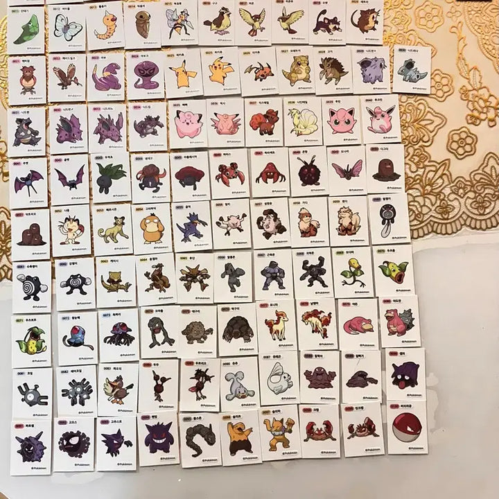 [BUNJANG] Pokemon Bread Tteok-ssi Stickers - 1st Generation Collection / 포켓몬 빵 띠부띠부씰 구1세대 모음 총162종 팝니다