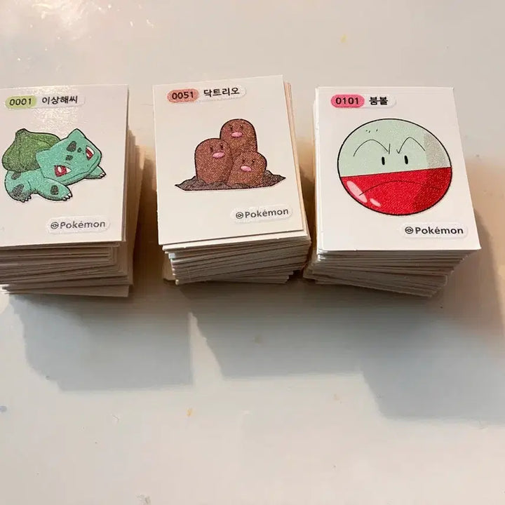 [BUNJANG] Pokemon Bread Tteok-ssi Stickers - 1st Generation Collection / 포켓몬 빵 띠부띠부씰 구1세대 모음 총162종 팝니다