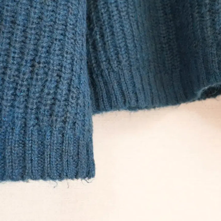 [BUNJANG] Uniqlo Loose Fit Knit Sweater Cobalt Blue / S 유니클로 루즈핏 니트 스웨터 코발트 코발트 블루