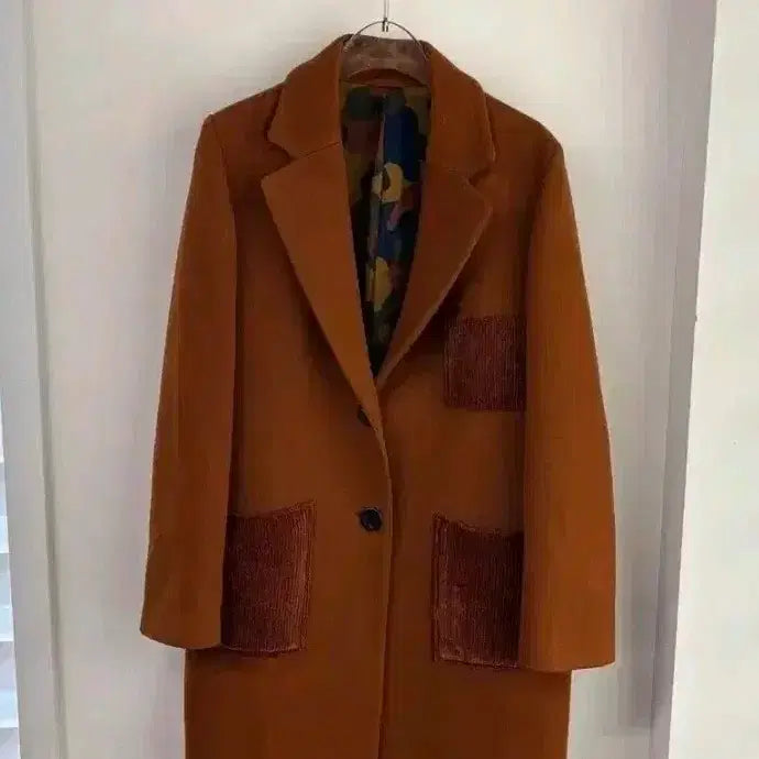 [BUNJANG] Lucky Chouette Brown Coat 36 / 럭키슈에뜨]브라운 코트36