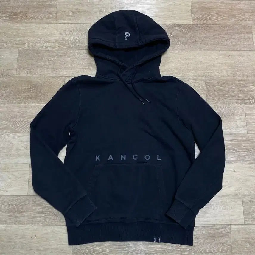 [BUNJANG] Kangol Hooded Sweatshirt Black / 캉골 후드티 블랙 교신