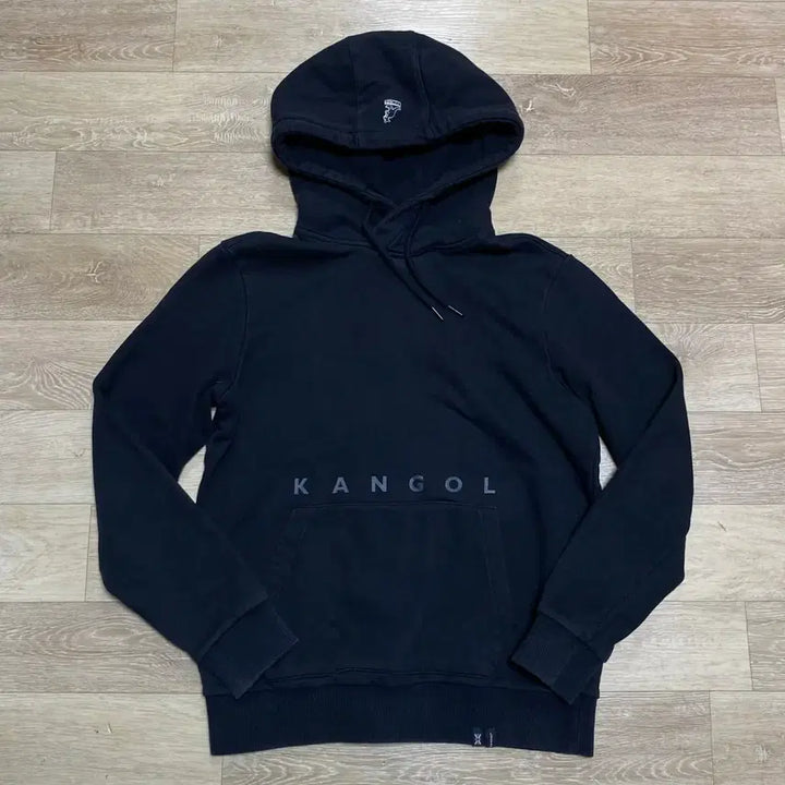 [BUNJANG] Kangol Hooded Sweatshirt Black / 캉골 후드티 블랙 교신