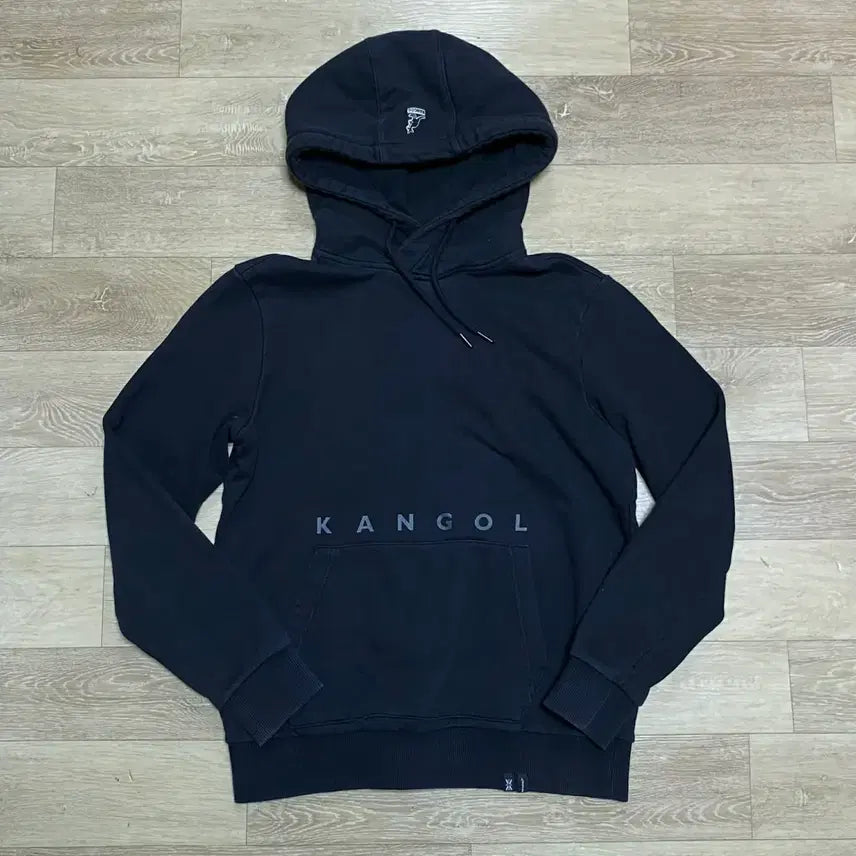 [BUNJANG] Kangol Hooded Sweatshirt Black / 캉골 후드티 블랙 교신
