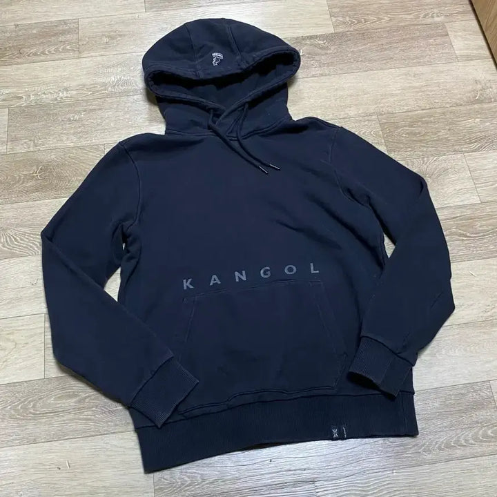 [BUNJANG] Kangol Hooded Sweatshirt Black / 캉골 후드티 블랙 교신