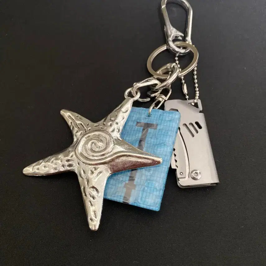 [BUNJANG] Silver Starfish Keyring / 실버 스타피쉬 키링