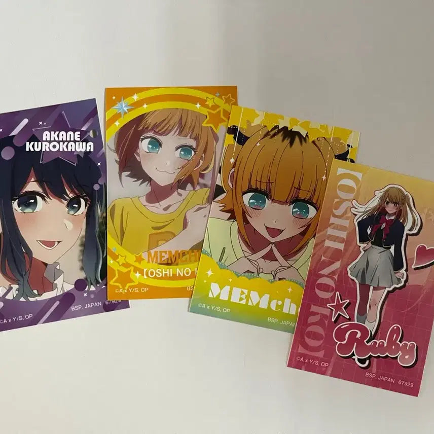 [BUNJANG] Oshi no Ko Akane &amp; Memcho Acrylic Stand Bundle / 최애의아이 꿈의 꽃다발 제일복권 G상 아크릴스탠드 아카네, 멤쵸 일괄