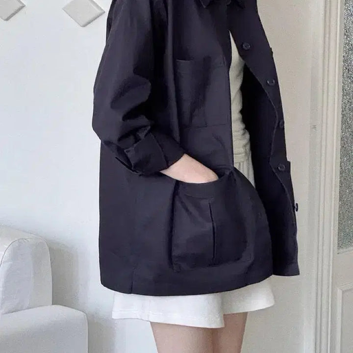 [BUNJANG] One More Thing Paul Work Jacket White / 원모어띵 폴 워크 자켓 화이트 새상품 알투더블유 샵엠