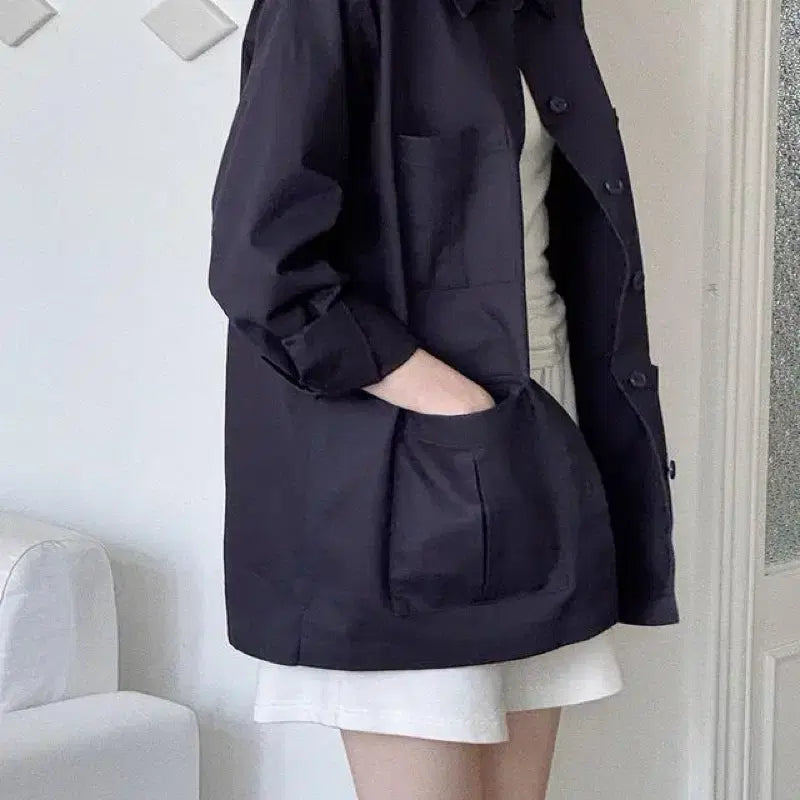 [BUNJANG] One More Thing Paul Work Jacket White / 원모어띵 폴 워크 자켓 화이트 새상품 알투더블유 샵엠