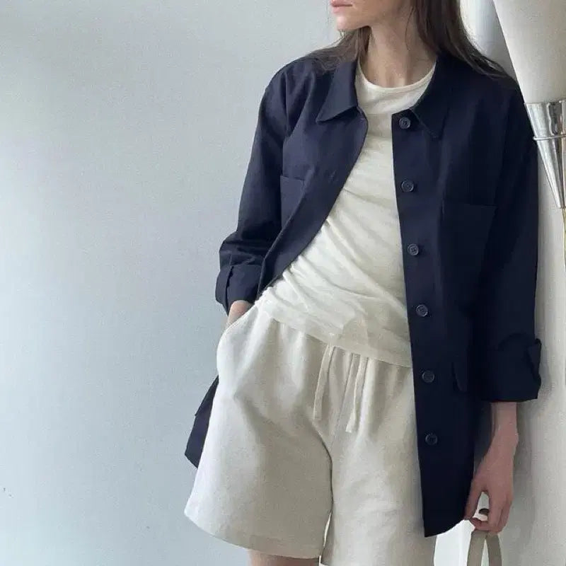 [BUNJANG] One More Thing Paul Work Jacket White / 원모어띵 폴 워크 자켓 화이트 새상품 알투더블유 샵엠