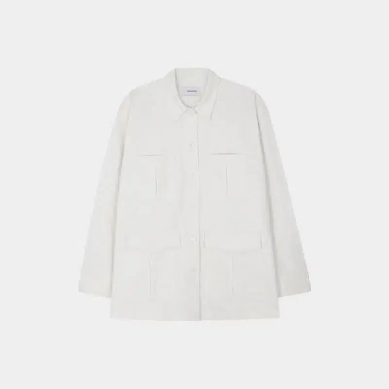 [BUNJANG] One More Thing Paul Work Jacket White / 원모어띵 폴 워크 자켓 화이트 새상품 알투더블유 샵엠