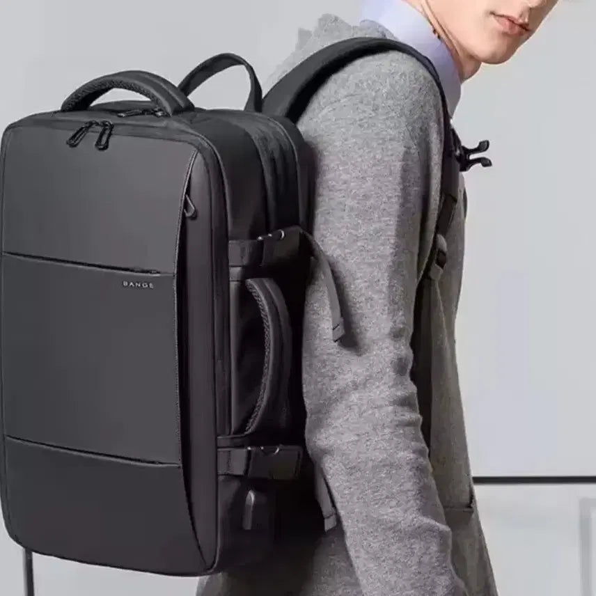 [BUNJANG] BANGE 37L Backpack Black / BANGE 확장형 남성 백팩 블랙 37L