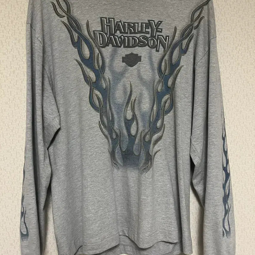 [BUNJANG] Harley Davidson Flame Long Sleeve / 할리데이비슨 플레임 롱슬리브