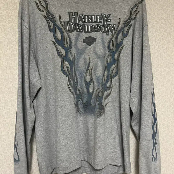 [BUNJANG] Harley Davidson Flame Long Sleeve / 할리데이비슨 플레임 롱슬리브