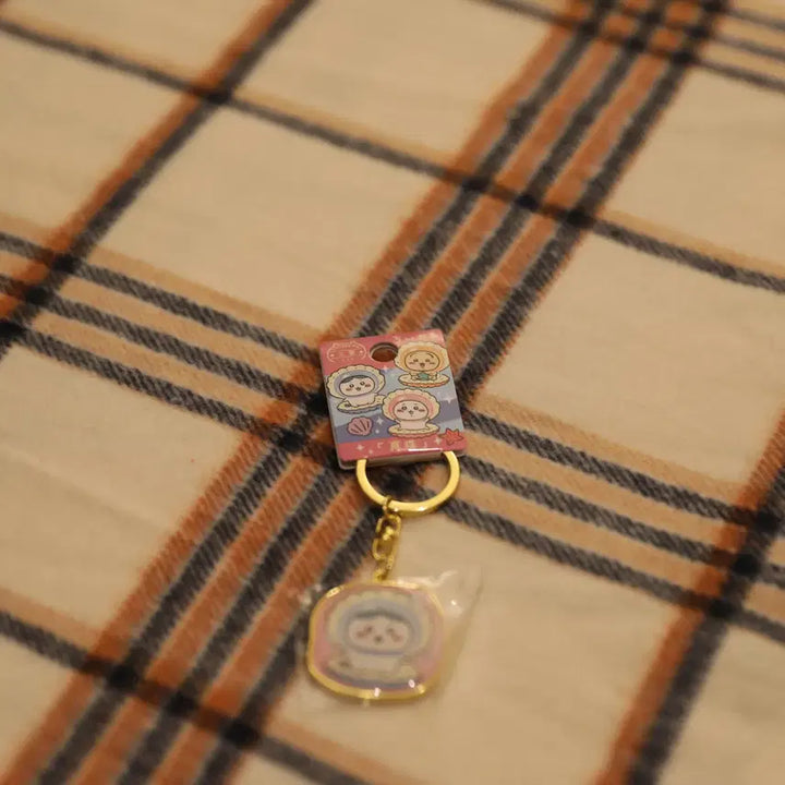 [BUNJANG] Chiikawa Hachware (Garma) Pearl Keychain / [미에현 한정] 치이카와 가르마 조개 진주 키링