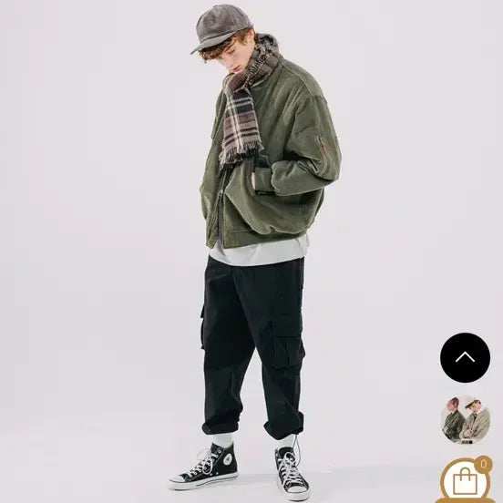 [BUNJANG] WV Project Tart Corduroy Bomber Jacket / 더블유브이프로젝트 타르트 코듀로이 항공점퍼