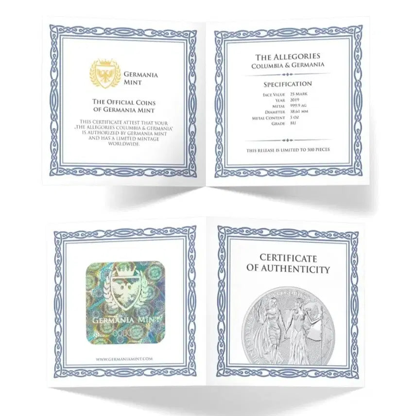 [BUNJANG] Germania Mint 5oz Silver Round / 게르마니아 실버 5온스 은화