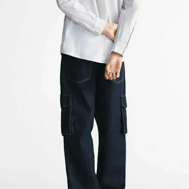 [SOLD OUT] 자라 와이드 카고 데님 팬츠 30