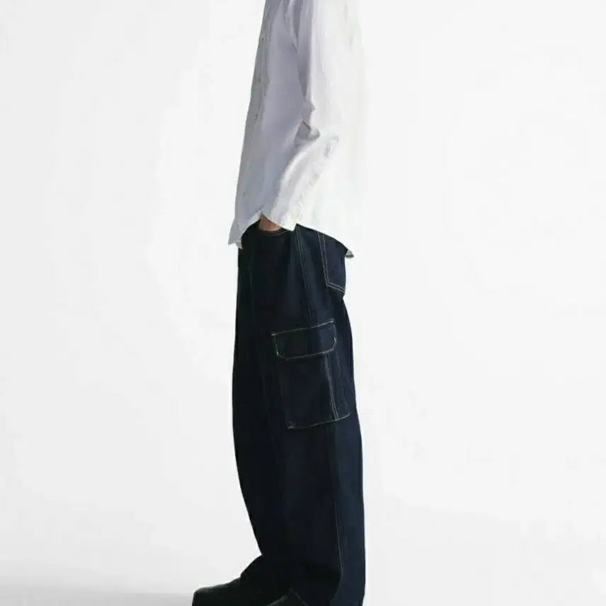 [SOLD OUT] 자라 와이드 카고 데님 팬츠 30