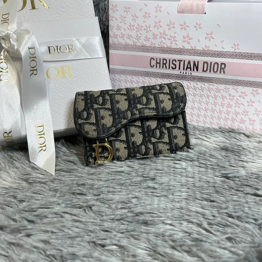 [BUNJANG] Dior Oblique Saddle Card Wallet / [OS] 디올 오블리크 새들 카드지갑