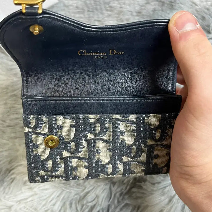 [BUNJANG] Dior Oblique Saddle Card Wallet / [OS,풀구성품] 디올 오블리크 새들 카드지갑