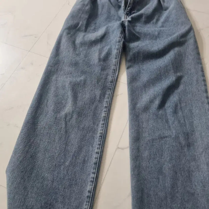[BUNJANG] Light Blue Wide Denim Pants / 연청색 와이드 데님 팬츠