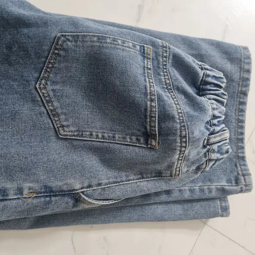 [BUNJANG] Light Blue Wide Denim Pants / 연청색 와이드 데님 팬츠