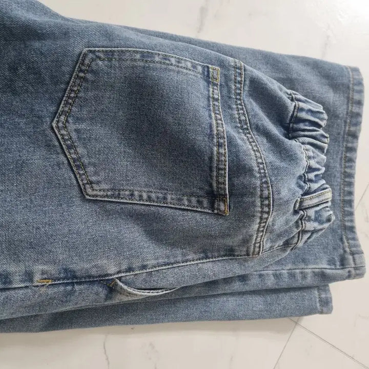 [BUNJANG] Light Blue Wide Denim Pants / 연청색 와이드 데님 팬츠